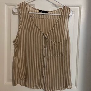 Sheer striped tank